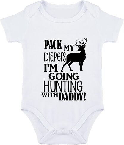 Daddys Boy Baby Clothes Hunting Clothes I Love Daddy Bodysuit in Kuwait