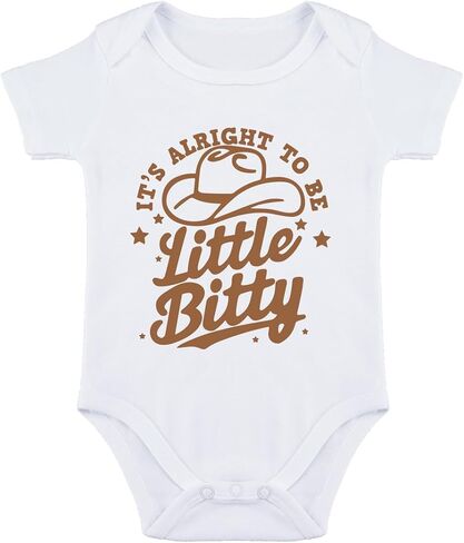 Western Baby Boy Clothes Pregnancy Announcement Baby Bodysuit Cowboy Infant Clothes Its Alright To Be Newborn in Kuwait