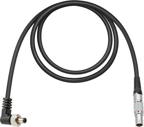 0B 2 Pin LEMO-Compatible to Locking DC5.5x2.5mm Right Angle Power Cable Suitable for Z CAM E2 F6, ARRI Alexa, RED, Atomos Ninja V, SmallHD, PIX-E Monitors, 35" in Kuwait