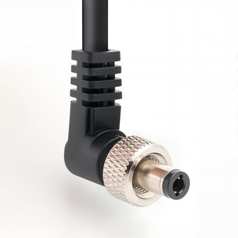 0B 2 Pin LEMO-Compatible to Locking DC5.5x2.5mm Right Angle Power Cable Suitable for Z CAM E2 F6, ARRI Alexa, RED, Atomos Ninja V, SmallHD, PIX-E Monitors, 35" in Kuwait