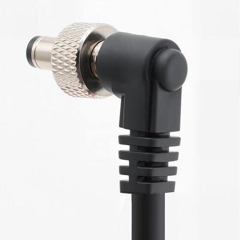 0B 2 Pin LEMO-Compatible to Locking DC5.5x2.5mm Right Angle Power Cable Suitable for Z CAM E2 F6, ARRI Alexa, RED, Atomos Ninja V, SmallHD, PIX-E Monitors, 35" in Kuwait
