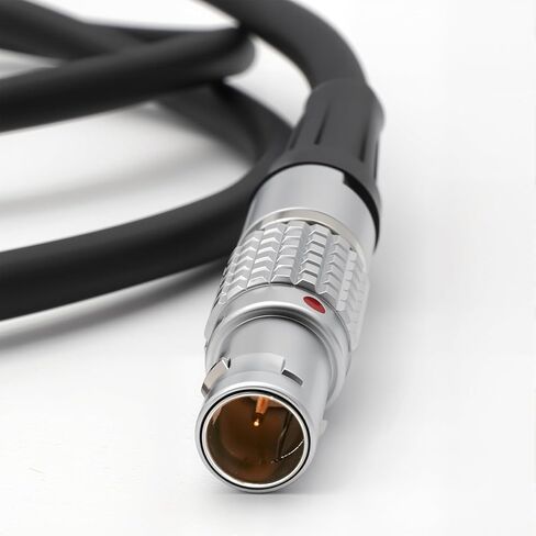 0B 2 Pin LEMO-Compatible to Locking DC5.5x2.5mm Right Angle Power Cable Suitable for Z CAM E2 F6, ARRI Alexa, RED, Atomos Ninja V, SmallHD, PIX-E Monitors, 35" in Kuwait
