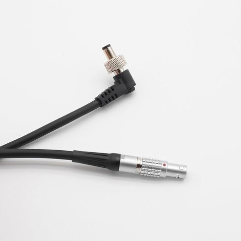 0B 2 Pin LEMO-Compatible to Locking DC5.5x2.5mm Right Angle Power Cable Suitable for Z CAM E2 F6, ARRI Alexa, RED, Atomos Ninja V, SmallHD, PIX-E Monitors, 35" in Kuwait