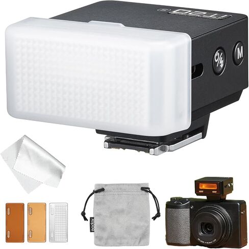 Godox iT20R Mini TTL Flash with iT20DF Diffuser for Ricoh GR III Series | Compatible with Ricoh GR III, GR IIIx and HDF Models, 700+ Full-Power Flashes, 1.5s Recycle Time, USB-C Charging and Filters in Kuwait