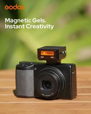 Godox iT20R Mini TTL Flash with iT20DF Diffuser for Ricoh GR III Series | Compatible with Ricoh GR III, GR IIIx and HDF Models, 700+ Full-Power Flashes, 1.5s Recycle Time, USB-C Charging and Filters in Kuwait