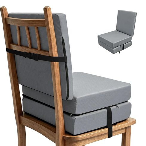 Booster Seat Cushion for Dining Table, Kids Toddler Booster Seat Height-Adjustable Cushion for Table, 3-in-1 Detachable Zipper Connection Height-Adjustable with Backrest in Kuwait