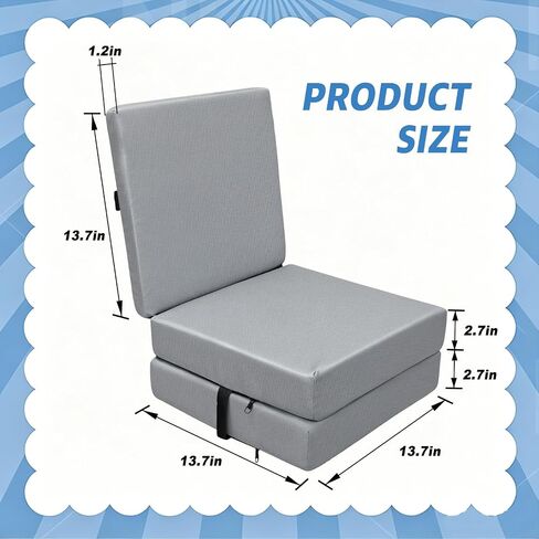 Booster Seat Cushion for Dining Table, Kids Toddler Booster Seat Height-Adjustable Cushion for Table, 3-in-1 Detachable Zipper Connection Height-Adjustable with Backrest in Kuwait