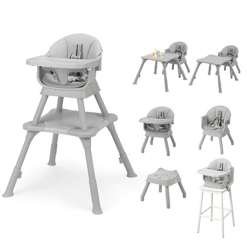 JOYMOR 9 in 1 Baby High Chair for Babies and Toddlers, Convertible Baby Feeding Chair Booster for Eating,Foldable and Portable Highchair with Removable Tray，Activity Table for Toddlers & Infants,Pink in Kuwait