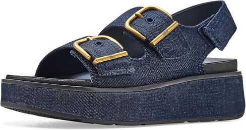 صندل FitFlop النسائي Gen Ff Max بإبزيم من قماش الدنيم بحزام خلفي in Kuwait