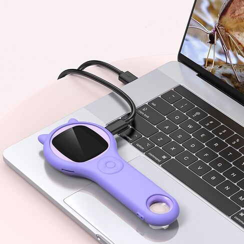 Students Pocket Microscope, 100x -500x Zoom, 8 LED Lights, 2 Inch Screen, 2MP Camera, USB Connectivity, HD Photo/Video, for Kids, Students, Home School () in Kuwait