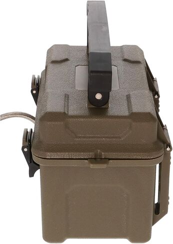 STEALTH CAM 12V Battery Box Kit - Portable Compact Waterproof Sealed Battery Charging Box for Hunting Trail Cameras w/ External Power Jack | AC Charger, 10Ft Steel Cable Included | Weatherproof 12V Sealed Lead-Acid Battery Box with AC Charger and 10ft Sta in Kuwait