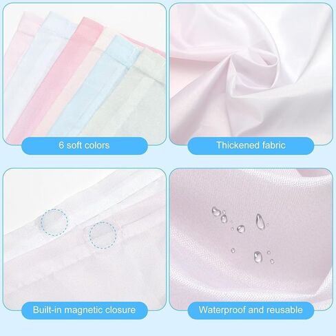 EEEKit 6 PCS Magnetic Light Covers for Ceiling Lights Classroom | 4 x 2 FT Pastel Fluorescent Light Covers Diffuser for Office School Drop Ceiling - Reduce Glare & Eye Strain in Kuwait