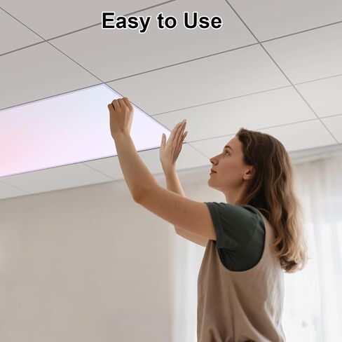 EEEKit 6 PCS Magnetic Light Covers for Ceiling Lights Classroom | 4 x 2 FT Pastel Fluorescent Light Covers Diffuser for Office School Drop Ceiling - Reduce Glare & Eye Strain in Kuwait