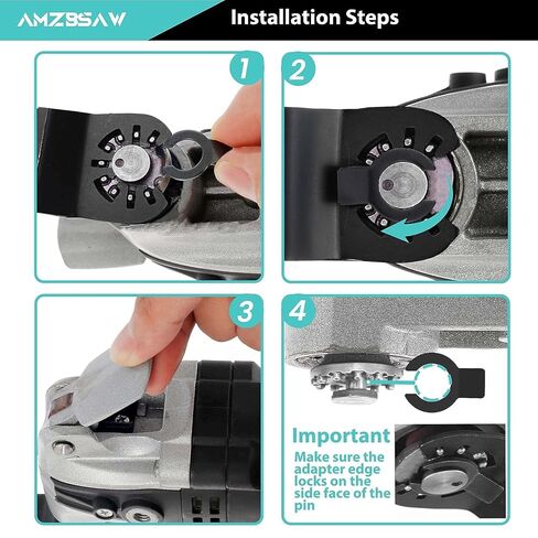 AMZBSAW 5 PCS Carbide Oscillating Tool Blades, Professional Multi Tool Blades Kits for Bolts Screws Hard Material Metal Nails Drywall, Multitool Blades Fit Dewalt Bosch Milwaukee Ryobi in Kuwait