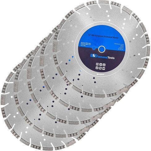18" All Purpose Diamond Saw Blade for Concrete Asphalt 1" Arbor | Pro-series, saw blade for hard/reinforced concrete, asphalt, granite, ductile iron piping, 6-5/8" cutting depth in Saudi Arabia
