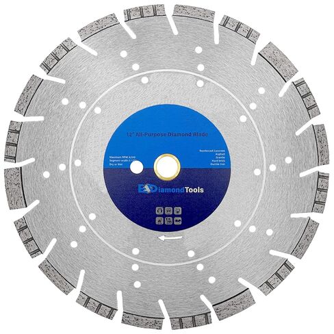 18" All Purpose Diamond Saw Blade for Concrete Asphalt 1" Arbor | Pro-series, saw blade for hard/reinforced concrete, asphalt, granite, ductile iron piping, 6-5/8" cutting depth in Saudi Arabia