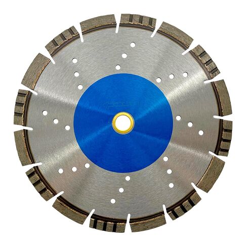 18" All Purpose Diamond Saw Blade for Concrete Asphalt 1" Arbor | Pro-series, saw blade for hard/reinforced concrete, asphalt, granite, ductile iron piping, 6-5/8" cutting depth in Saudi Arabia