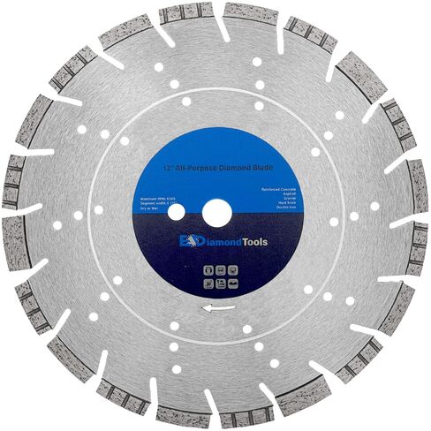 18" All Purpose Diamond Saw Blade for Concrete Asphalt 1" Arbor | Pro-series, saw blade for hard/reinforced concrete, asphalt, granite, ductile iron piping, 6-5/8" cutting depth in Saudi Arabia