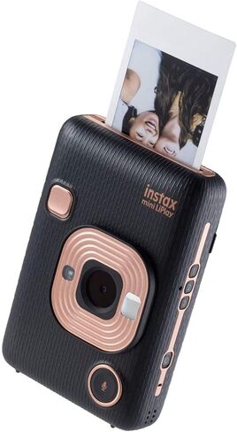 instax mini LiPlay 2-in-1 Hybrid Instant Photo Camera and Printer with 2.7 inch LCD Screen, mini Film formT,Elegant Black in Kuwait