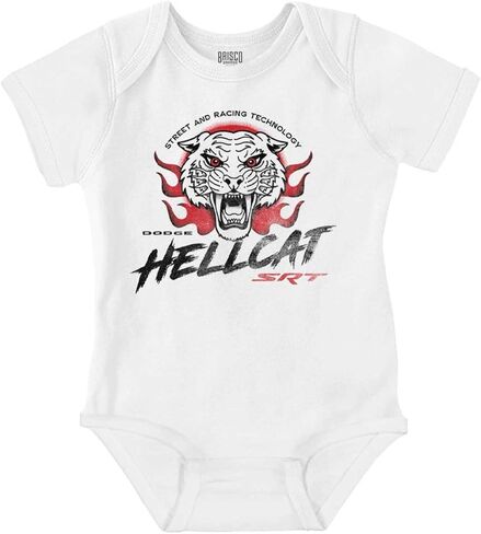 Brisco Brands Dodge Hellcat SRT Racing Technology Baby Romper Boys or Girls in Kuwait