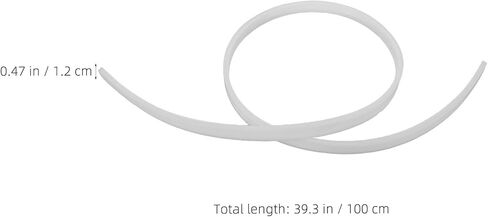 BESPORTBLE LED Strip Light Diffuser Channel Easy Installation with Arc-Shaped Design PVC Strong Light Shielding Effect White Flexible Cover for Residential and DIY Lighting Upgrades in Saudi Arabia
