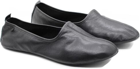 Womens Indoor Leather Slippers Traditional Babouche House Shoes Barefoot Moccasin in Kuwait