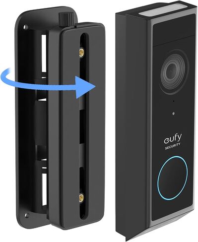 Doorbell Mount for eufy Video Doorbell E340/C31/C30/C210/S330/S220, Adjustable Angle from 35-145° for Wider View, Weather-Resistant Wedge Wall Bracket for eufy Doorbell, No Drilling/Screw Installation in Kuwait