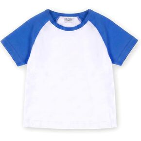 CREATOR Toddler Baby Girls Boys Short Sleeve Shirts Raglan Shirt Baseball Tee Cotton T-Shirts in Kuwait