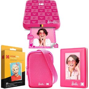 Kodak x Barbie Step Slim Wireless Instant Portable Photo Mobile Printer Barbie Starter Bundle (Signature Style)+ Barbie Deluxe Camera Case + Zink Paper (20 Sheets) in Saudi Arabia