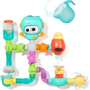 Bath Toys for Kids Ages 4-8, STEM 27 Pack | DIY Water Pipe Assembly Kit with Suction Cups | Mold-Free Educational Bath Toys | Kid&Toddler Bath Toy with Interactive Features for Cognitive Development in Saudi Arabia