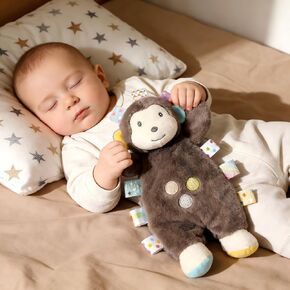 CREVENT Cozy Plush Baby Security Blanket Loveys for Baby Girls Boys, Minky Front and Back with Animal Face (Ivory Sheep) in Kuwait