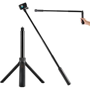 Selfie Stick Tripod Bullet Time Handle for Insta360 X5/X4, for DJI OSMO 360 Action 6/5 Pro, for GoPro Hero 13 Max 2, 50" Invisible Stick, Portable Lightweight Camera Tripod Stand with 1/4" Screw in Saudi Arabia