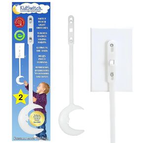 Kidswitch Light Switch Extender for Kids - Award Winning, Easy Grab Handle, Glow-in-The-Dark (Original, 2 Pack) in Saudi Arabia