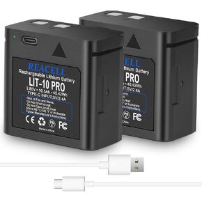 2Pack LIT-10 Battery Compatible with Spypoint Trail Camera,10500mAh | Replacement LIT10 Battery for Spypoint Link-Micro, Cell-Link, LM2, Link-Micro-S-LTE Cellular Trail Cameras in Kuwait