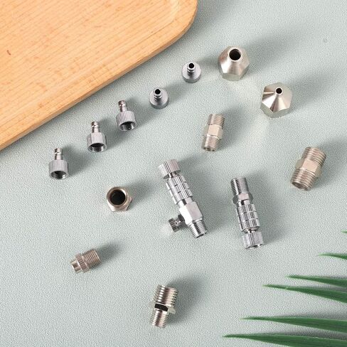Penitue 14 Pack Airbrush Adapter Set, 1/8 & 1/4 Inch Female & Male Quick Disconnect Fittings Connector Hose Quick Release Coupler Kit for Air Compressor Spray Gun Accessories Parts in Kuwait