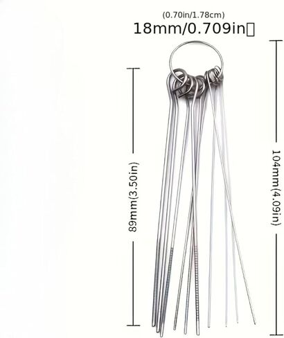 Shower Head Cleaning Pins Set, 10 Different Sizes Stainless Steel Unclogging Needles, Tiny Holes Cleaner Tool Kit for Clogged Shower Nozzles, Sink & Small Orifice Cleaning in Kuwait