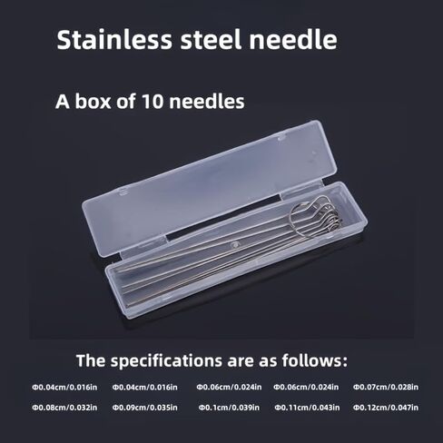 Shower Head Cleaning Pins Set, 10 Different Sizes Stainless Steel Unclogging Needles, Tiny Holes Cleaner Tool Kit for Clogged Shower Nozzles, Sink & Small Orifice Cleaning in Kuwait