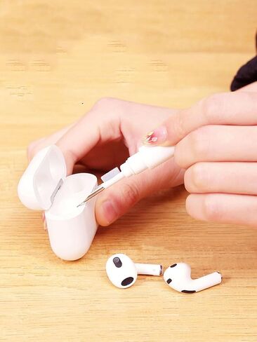 3-in-1 Wireless Earphone Cleaning Kit, Portable Earbud Cleaner Tool for Headphones, Charging Cases and Small Device Crevices in Kuwait