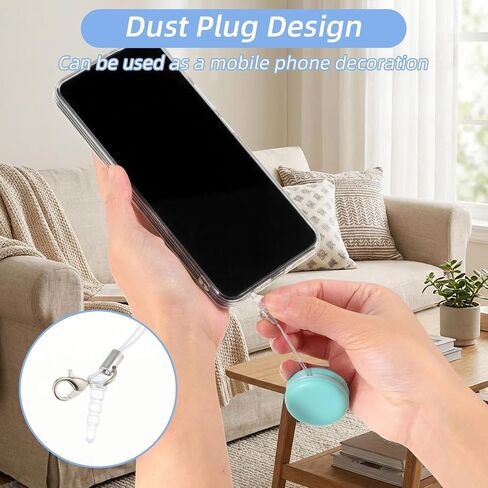 Screen & Lens Cleaner with Lanyard, Portable Microfiber Cleaning Pads for Phone, Glasses, Camera, 4-Pack Assorted Colors in Kuwait