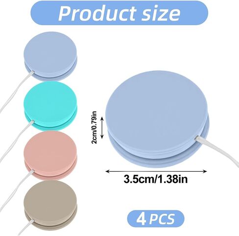 Screen & Lens Cleaner with Lanyard, Portable Microfiber Cleaning Pads for Phone, Glasses, Camera, 4-Pack Assorted Colors in Kuwait