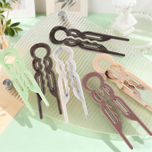 Hair Pins, U-Shaped Hair Pins - 6 PCS Bobby Pins for Fine, Thick & Long Hair, Invisible Strong Hold Hair Styling Accessories in Kuwait