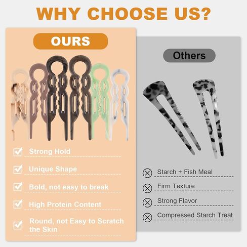 Hair Pins, U-Shaped Hair Pins - 6 PCS Bobby Pins for Fine, Thick & Long Hair, Invisible Strong Hold Hair Styling Accessories in Kuwait