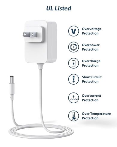 CONMDEX Graco Swing Replacement Cord 10ft Long, Graco Baby Swing Power Cord for Graco Simple Sway Swing/DuetSoothe/DuoGlider/DuetConnect LX/Glider LX, 5V Baby Swing Charger White in Kuwait