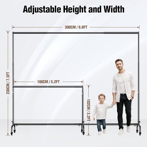 EMART 10 x7.5ft Rolling Backdrop Stand with Wheels, Adjustable and Moveable | Moveable Base, Thickened Pole, Banner Background Holder for Wedding, Party Decoration, Video Recording, Studio Photography in Saudi Arabia
