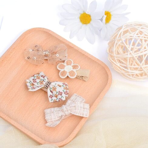 Baby Girl Hair Clips Hair Bows for Girls with Hair Bows Holder (Color E) in Kuwait