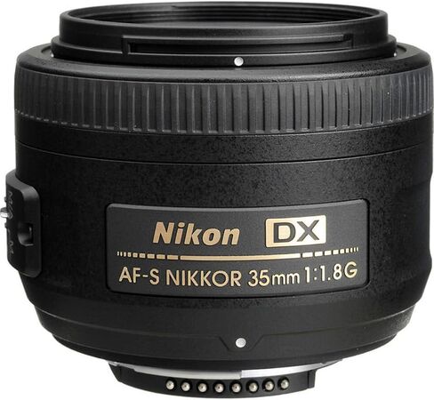 Nikon 35mm f/1.8G DX AF-S NIKKOR Lens, Bundle with ProOptic 52mm Multi Coated UV Slim Filter, Cleaning Kit in Kuwait
