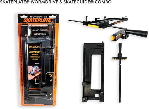 SkatePlate & SkateGuide Combo Pack - Circular Saw Rolling Accessory and Cutting Guide for Left Blade Saws in Kuwait