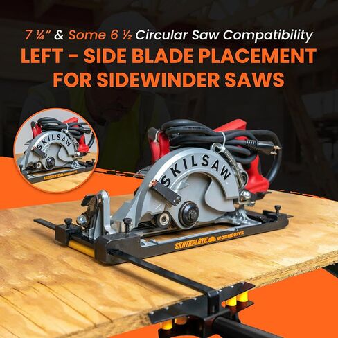 SkatePlate & SkateGuide Combo Pack - Circular Saw Rolling Accessory and Cutting Guide for Left Blade Saws in Kuwait