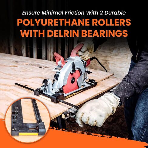 SkatePlate & SkateGuide Combo Pack - Circular Saw Rolling Accessory and Cutting Guide for Left Blade Saws in Kuwait