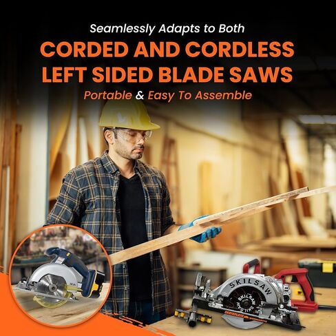 SkatePlate & SkateGuide Combo Pack - Circular Saw Rolling Accessory and Cutting Guide for Left Blade Saws in Kuwait